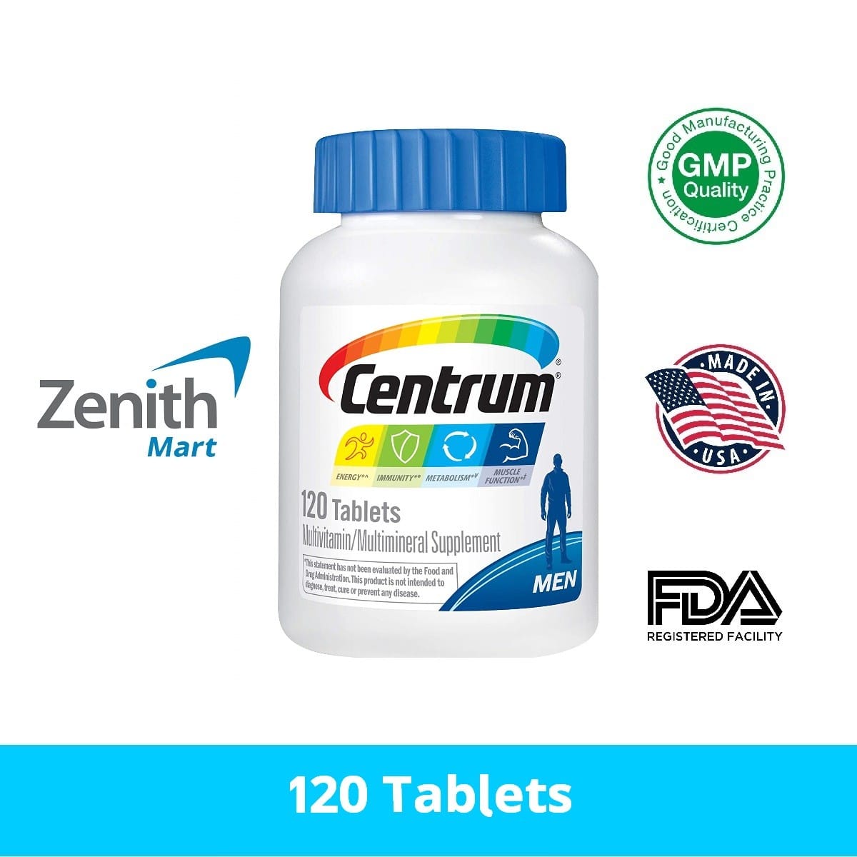 Centrum Men Multivitamin 120 Tablets Zenith Mart