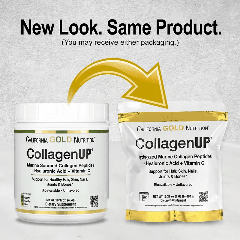 California Gold Nutrition Collagen UP Marine Sourced Collagen Peptides ...